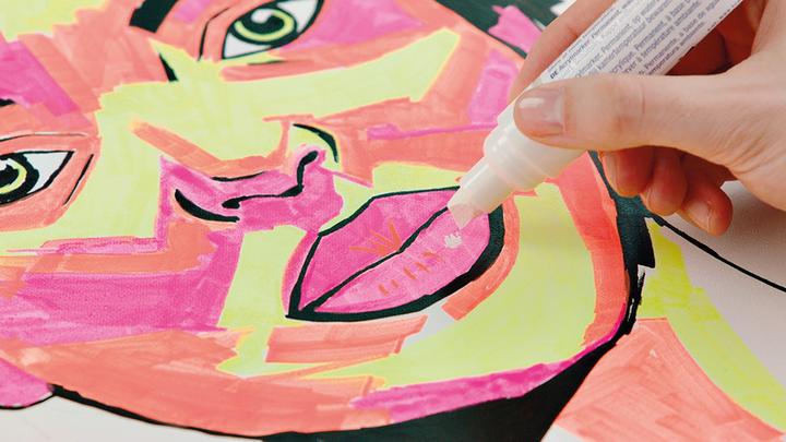 Produktbild Edding Acrylmarker 5000 (Weiss, 10 mm, 1 x)