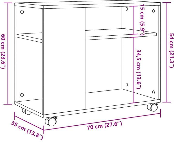 Produktbild VidaXL Lisotianka (70 x 32 x 15 cm)