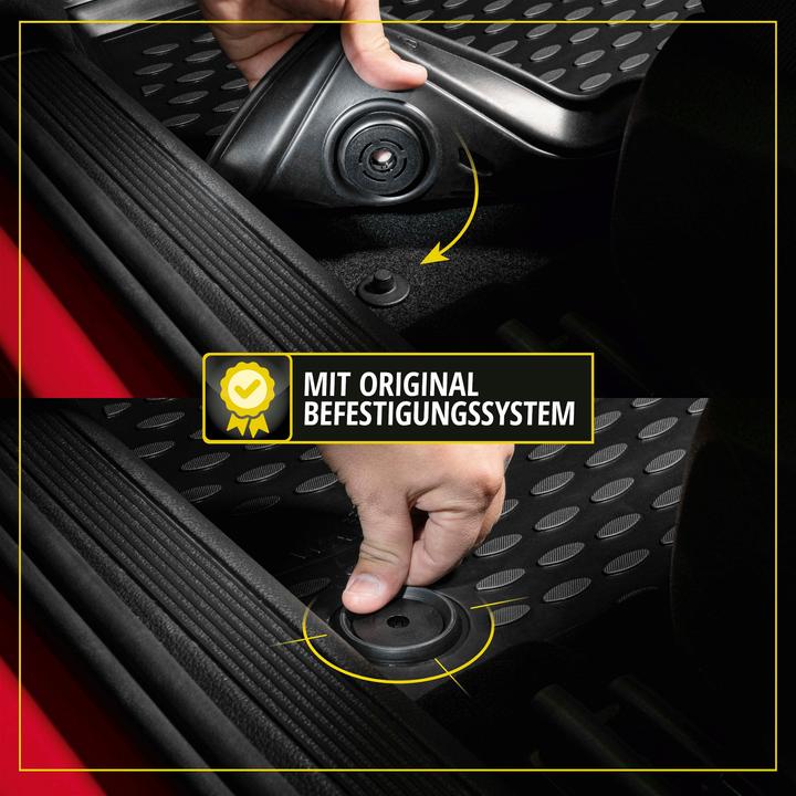 Image du produit Walser Tapis en caoutchouc XTR pour VW Passat/Variant (B7) 08/2010 - 12/2015 (2 tapis avant + 2 tapis arrière)