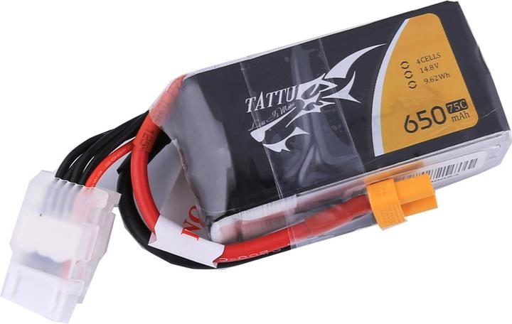 Produktbild Tattu RC-Akku LiPo 650 mAh 14.8 V 75C (14.80 V, 650 mAh)