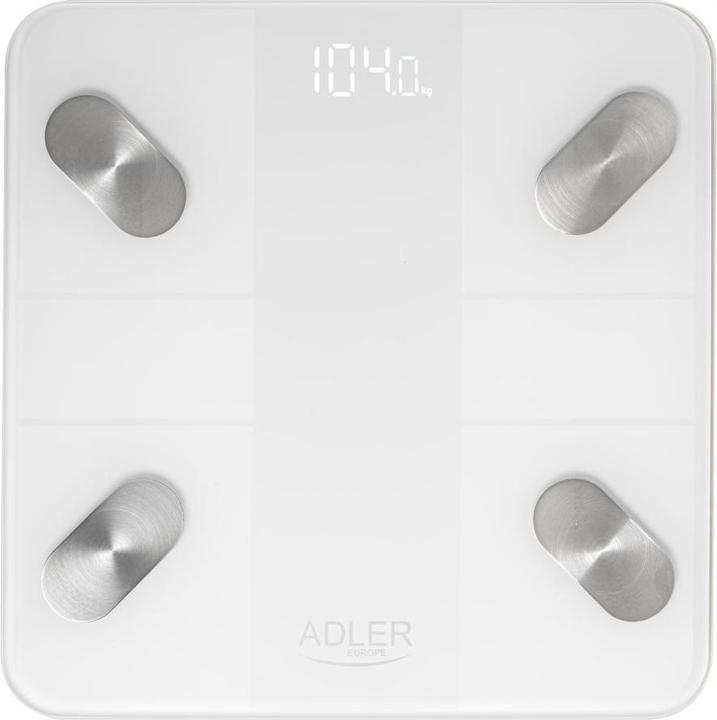 Produktbild Adler Smart Bathroom Scale | AD 8186w | Maximum weight (capacity) 180 kg | Accuracy 100 g | Body Mass Inde (180 kg)