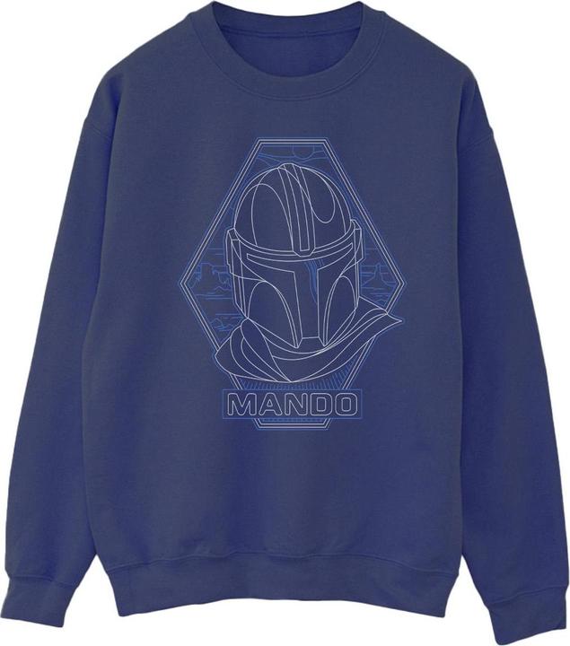 Produktbild Star Wars The Mandalorian Outline Helm Diamond Sweatshirt (S)