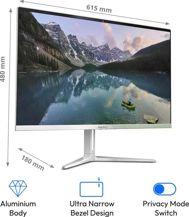 Produktbild Medion Akoya E27419 AIO (Intel Core i5-13420H, 16 GB, 512 GB, Intel UHD Graphics)