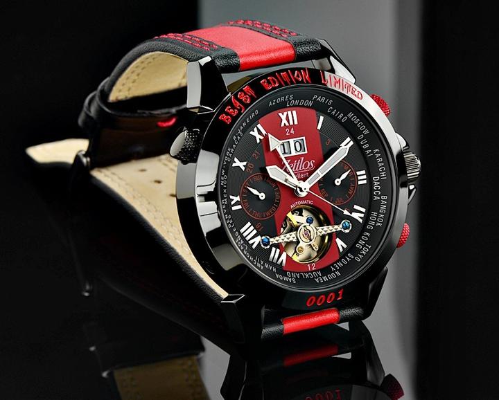 Immagine prodotto Zeitlos Timeless Excellent GMT Beast Limited Edition Black Reference ZL-EBE-10 B (Cronografo, 44 mm)