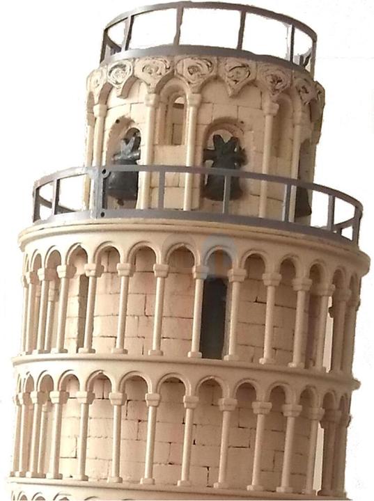 Actual product image Block Cuit. 3D ceramic model kit - Tower of Pisa (20 x 34 x 20 cm)