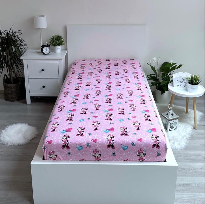 Immagine prodotto Tinisu Lenzuolo matrimoniale Minnie Mouse - 90x200 cm copripiumino letto singolo coprimaterasso (90 x 200 cm)
