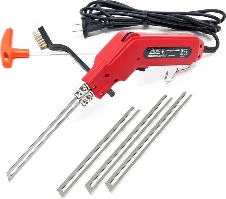 Wiltec Polysterne Cutter 150W max. 600°C, Fast Heating, including 4 Blades