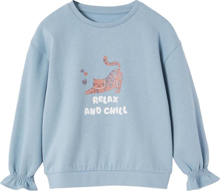 Actual product image Vertbaudet Girls' sweatshirt with animal print (98)