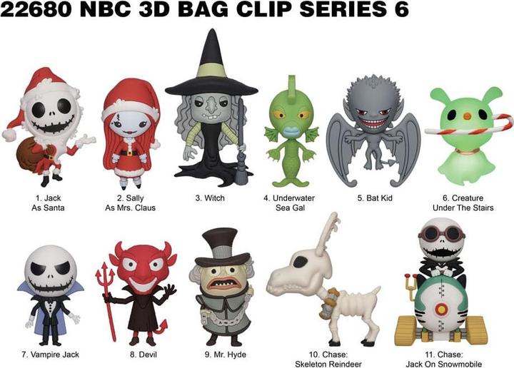 Immagine prodotto Monogram Int. Etichette per borse Nightmare before Christmas 3D in PVC Serie 6 Display (24)