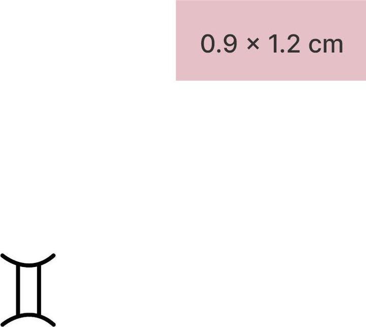 Image du produit minink Tatouage temporaire - Signe astrologique Verseau minimaliste