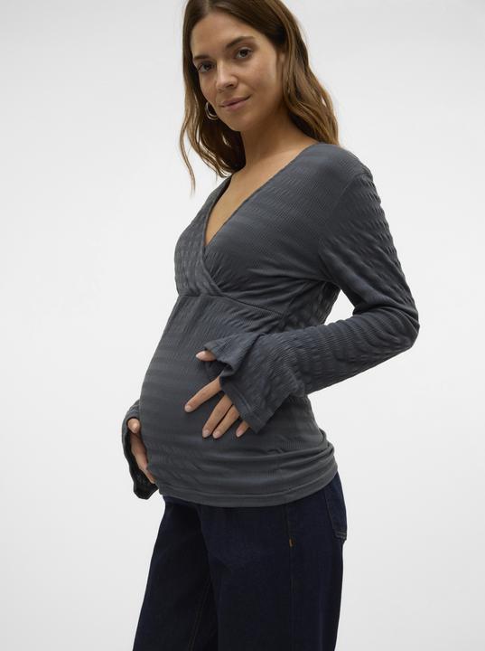 Produktbild Mamalicious Normal geschnitten V-Ausschnitt Top Bluse (L)