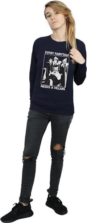 Actual product image Disney Princess Womens/Ladies Every Fairy Tale Needs A Villain Sweatshirt (XL)