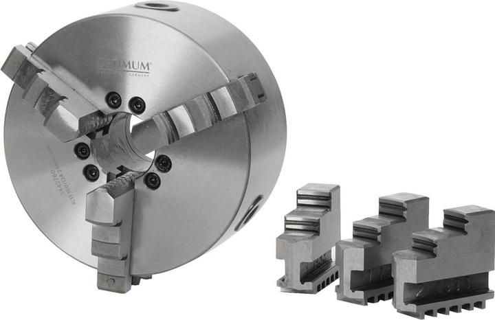 Produktbild Optimum Dreibackendrehfutter zentrisch spannend Ø 200 mm Camlock DIN ISO 702-2 Nr. 6, 344276