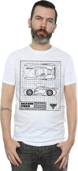 Produktbild Disney Cars Jackson Storm Blueprint TShirt (XXL)