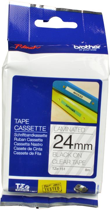 Actual product image Brother Tze-151 (2.40 cm, Black)