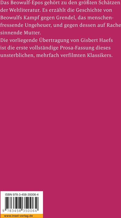 Actual product image Beowulf (German, Gisbert Haefs, 2007)
