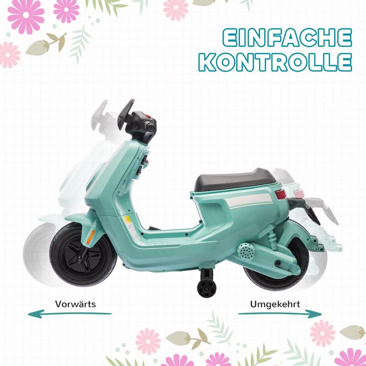 Produktbild Aiyaplay Kinder Elektro-Motorrad Kunststoff, Metall Grün