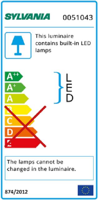 Energy Label Sylvania LED Pipe (1300 lm, G5)