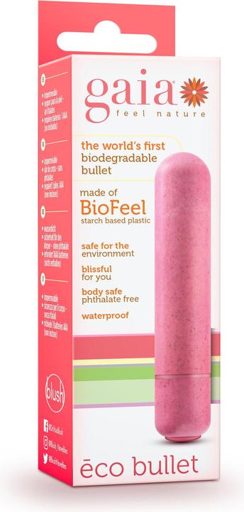 Actual product image Gaia Eco Bullet Vibrator â Coral
