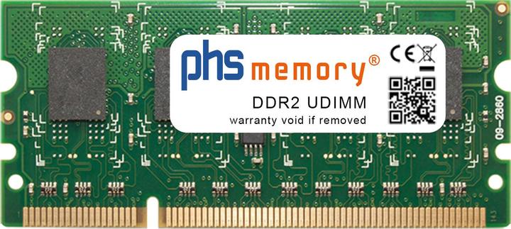 Image du produit PHS-memory 512MB Mémoire RAM pour Epson WorkForce AL-M300DTN DDR2 UDIMM 667MHz (Epson WorkForce AL-M300DTN, 1 x 512MB)
