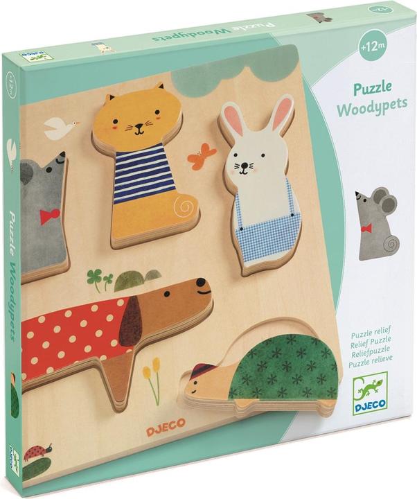 Actual product image Djeco Woodypets (5 pieces)