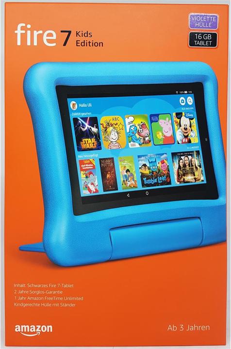 Immagine prodotto Amazon Fire 7 Kids Edition - 17,8 cm (7 pollici) - 1024 x 600 pixel - 16 GB - 1 GB - 1,3 G (7", 16 GB, Viola)