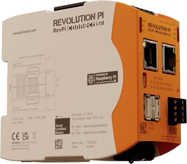 Actual product image Kunbus RevPi Connect SE 16 GB PR100369 PLC expansion module 24 V/DC