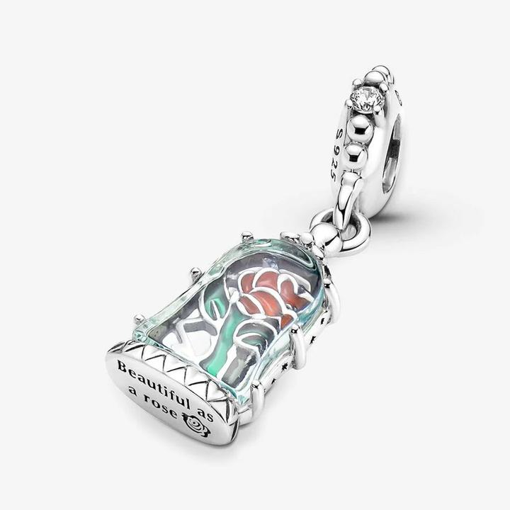 Actual product image Pandora Disney Beauty and the Beast enchanted rose (Silver 925, Enamel)