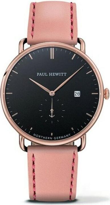 Produktbild Paul Hewitt Grand Atlantic Line Black Sea Rose Gold Leather Aurora (Analoguhr, 42 mm)