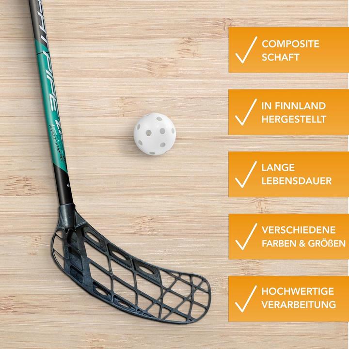 Fat Pipe Floorball Unihockey Schläger - ZACK 33 (77 cm, A sinistra)