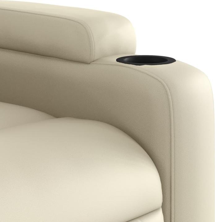 Immagine prodotto VidaXL Poltrona relax in similpelle panna,Colore: panna,Materiale