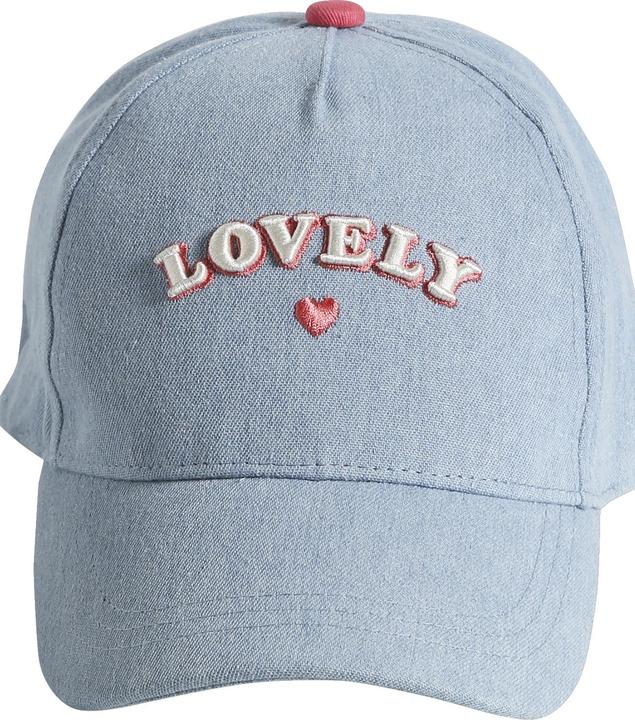 Produktbild Vertbaudet Mädchen Jeans-Cap mit Schriftzug (128)