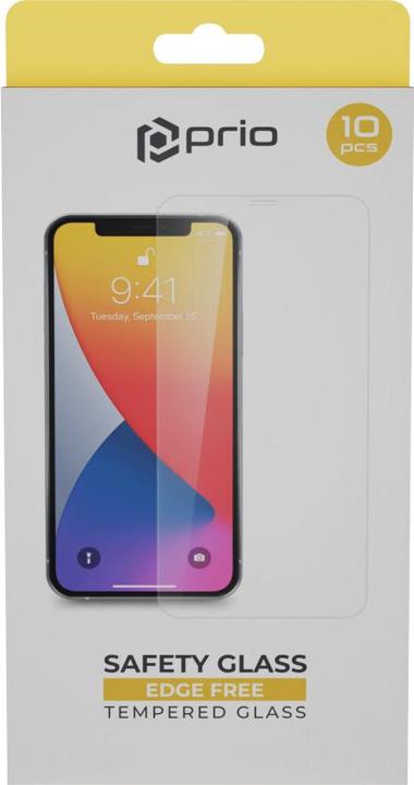 Actual product image prio 10x clear bulletproof glass screen protector for iPhone 15/15 Pro (10 Piece, Apple iPhone 15 Pro)