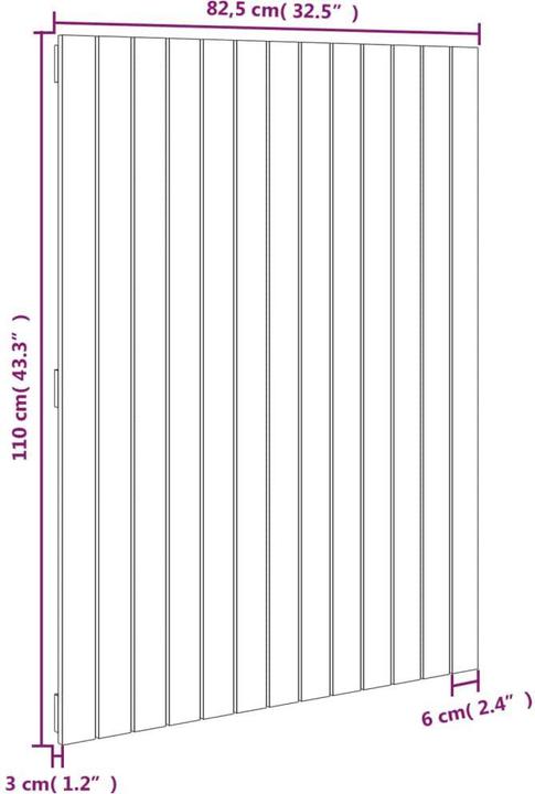 Produktbild VidaXL Chloé (82.5 x 3 x 110 cm)