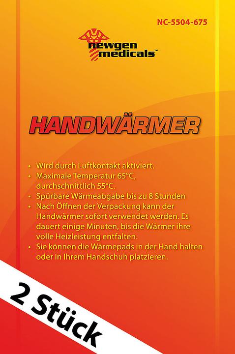 Newgen medicals Handwärmer Wärmepad, 2er-Pack