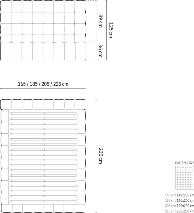 Actual product image Micadoni Mamaia (160 x 200 cm)