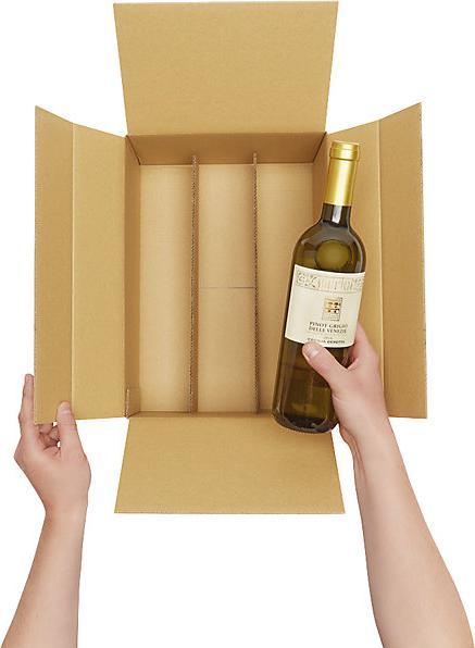 Image du produit kaiserkraft Carton pour bouteilles de vin, couché (6 x)
