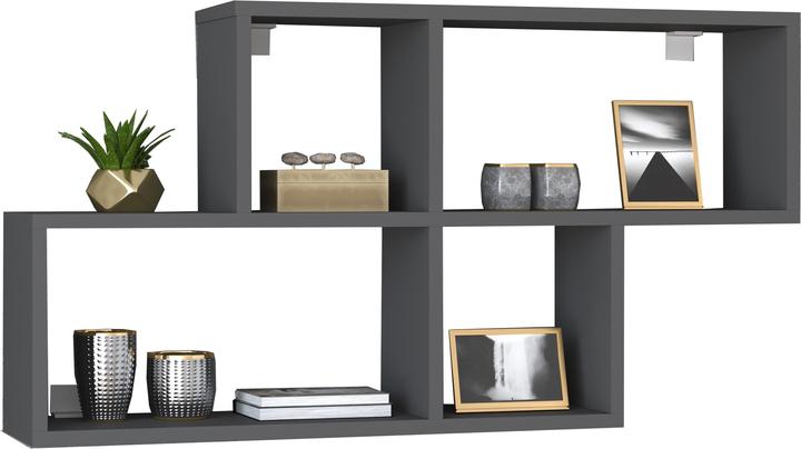 Immagine prodotto VCM Scaffale da parete in legno Scaffale da appendere Libreria da parete Deco Board Lusas (100 x 20 x 53 cm)