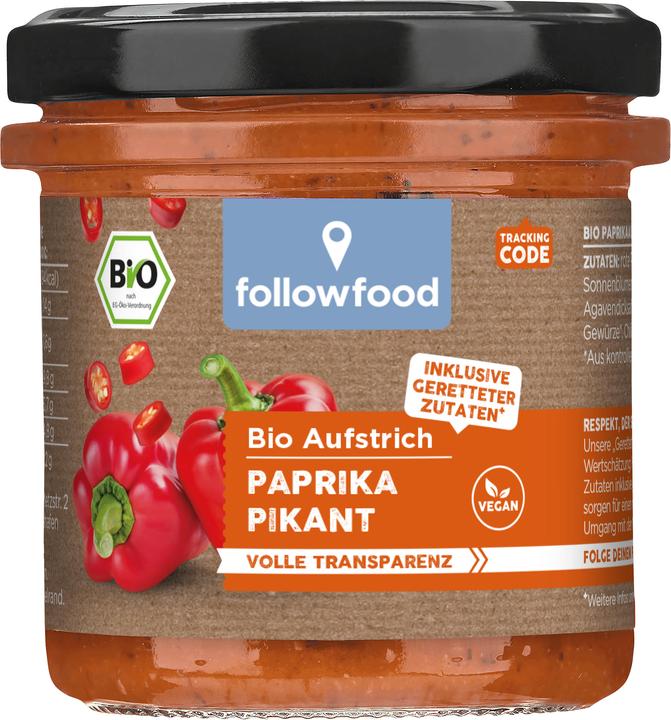 Actual product image Rettergut Organic spread - spicy paprika (135 g)