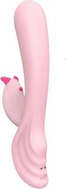 S-Hande Vibratore Plume Bunny con 9 modalità di vibrazione in rosa chiaro