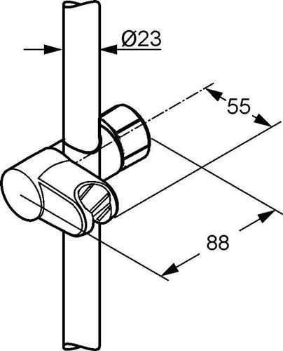 Image du produit Kludi Patins de rechange pour barre murale 23 mm