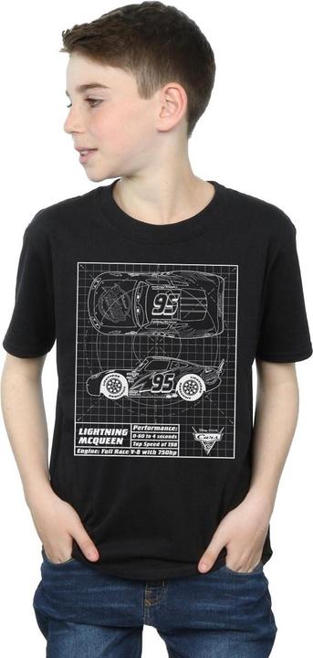 Produktbild Disney Cars Lightning McQueen Blueprint TShirt Jungen (140, 146)