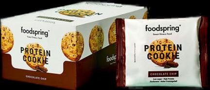 Produktbild Foodspring Protein Cookie (Chocolate chip, 12 Stk., 600 g)