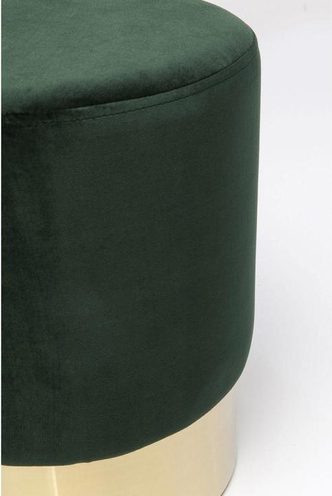Produktbild Kare Design Hocker Cherry Dunkelgrün Brass Ø35cm