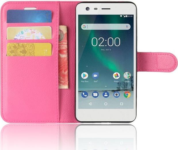 Produktbild MU Classic Hülle aus Leder mit Litchitextur (Nokia 2)