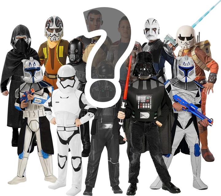 Produktbild Rubies Star Wars Mystery Box für Kinder mit 3 Kostümen (110, 116, 115 A)