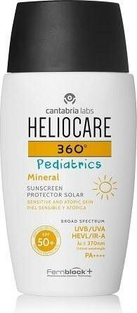 Image du produit Heliocare Crème solaire pour enfants SPF 50+ 360° pour peaux sensibles et atopiques ( Mineral Sun Cream) (Crème solaire visage, SPF 50, 50 ml, 82 g)