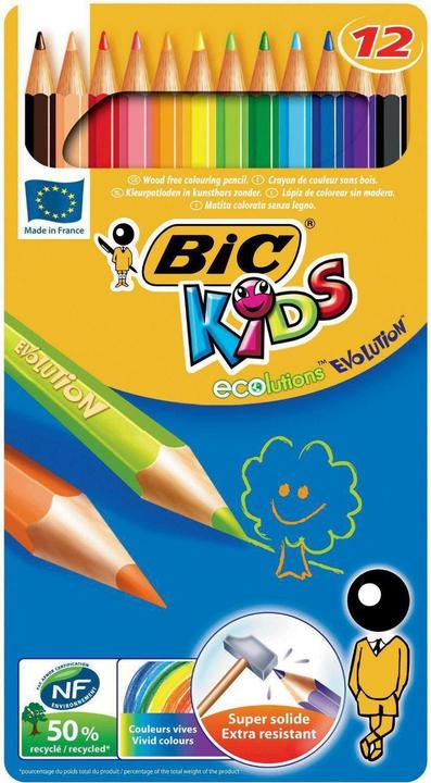 Bic Kids Coloured pencils Evolution (Multicoloured, 12 x)