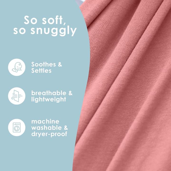Image du produit Milkii Baby Tragetuch aus Baumwolle, Rosa (4.30 m)