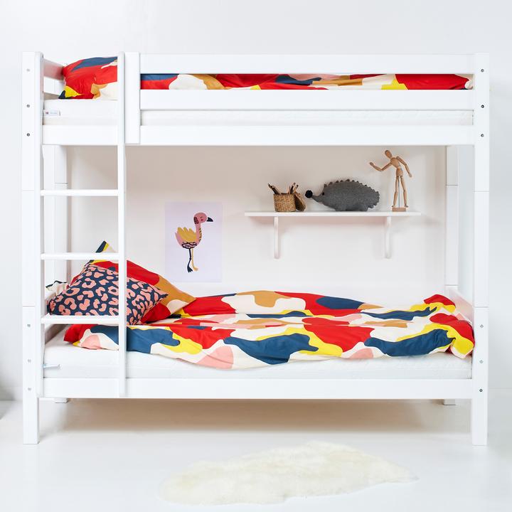 Produktbild Hoppekids Hohes Etagenbett ECO Luxury mit gerader Leiter und Liegefläche 90 x 200 cm für Einlegelatt (90 x 200 cm)